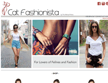 Tablet Screenshot of catfashionista.com